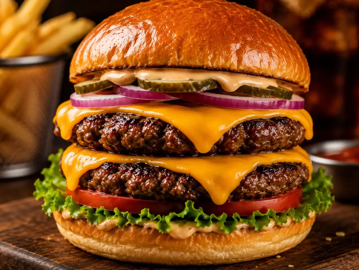Hamburguesa Doble Completa
