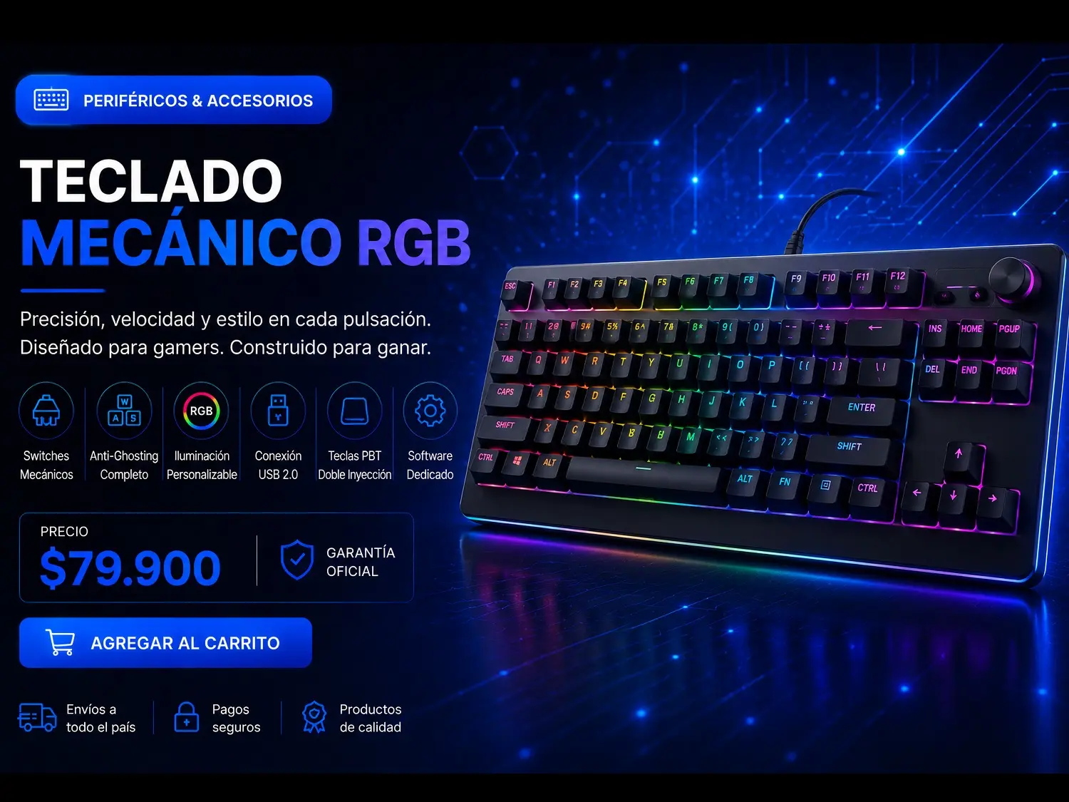 Teclado Mecánico RGB